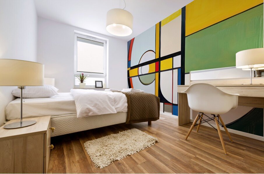 Circular Interplay 79B2D3 64 Mural print