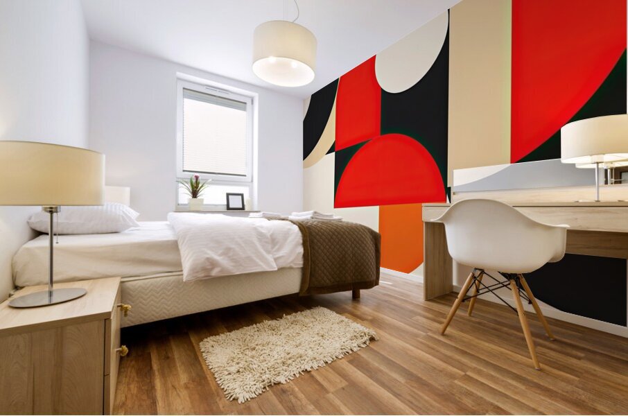 Circular Interplay 79B2H9 57 Mural print