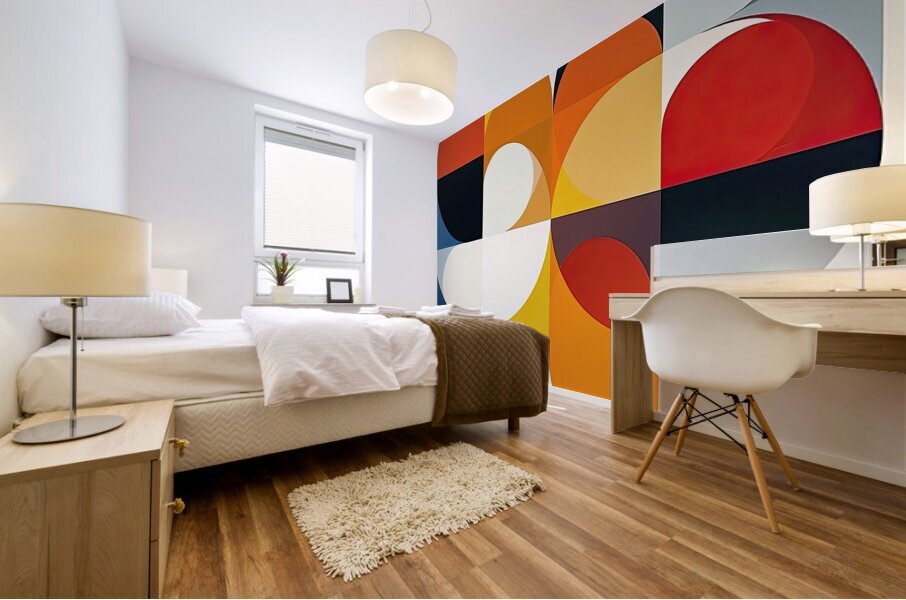 Circular Interplay 79HNP2 58 Mural print