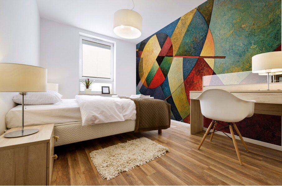 Circular Interplay 7H9N2P 50 Mural print