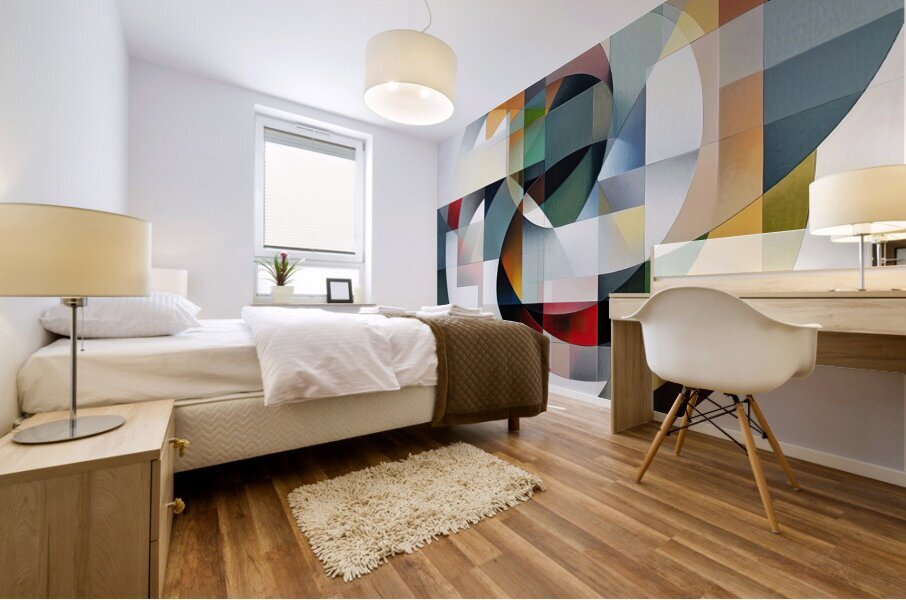 Circular Interplay 7H9N2P 62 Mural print