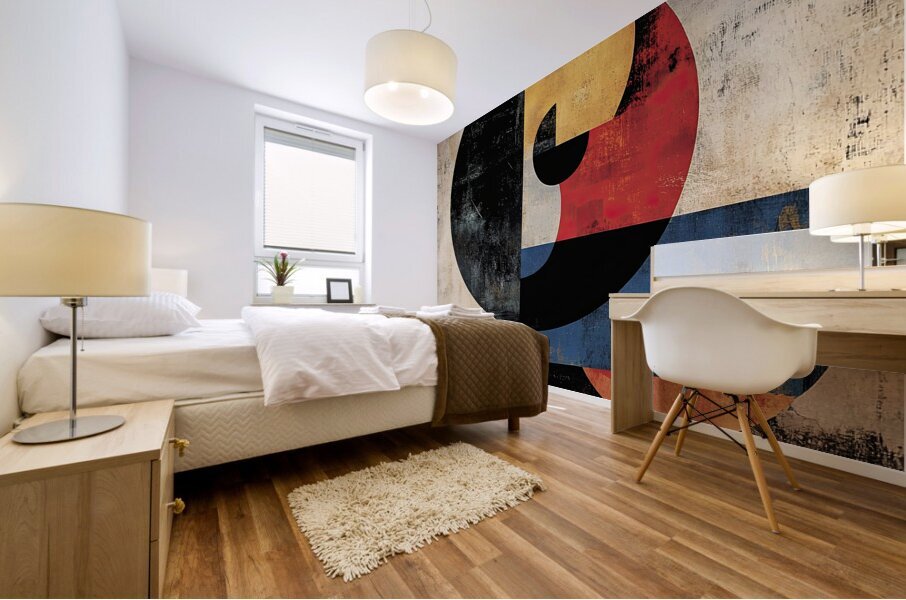 Circular Interplay 7H3N2P 60 Mural print