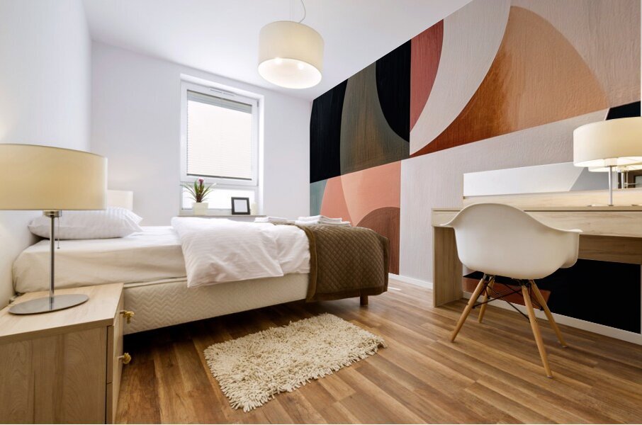 Circular Interplay 7H9N2P 55 Mural print