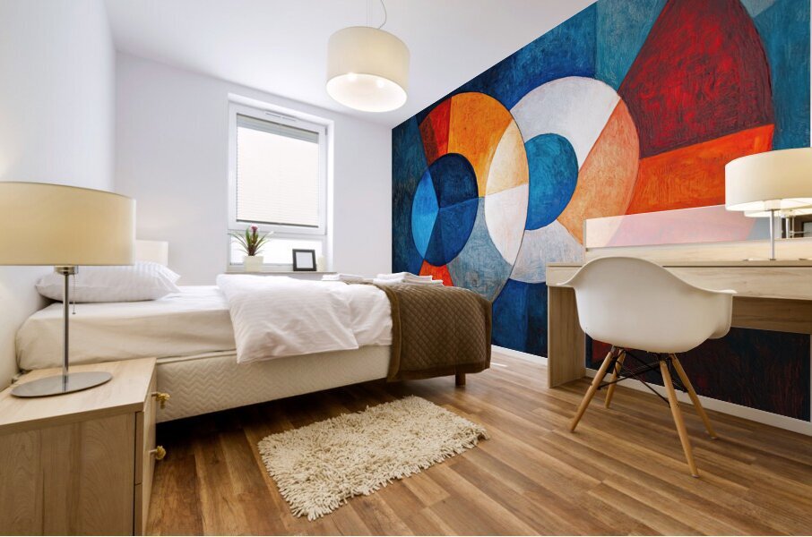 Circular Interplay N5Z9H2 48 Mural print