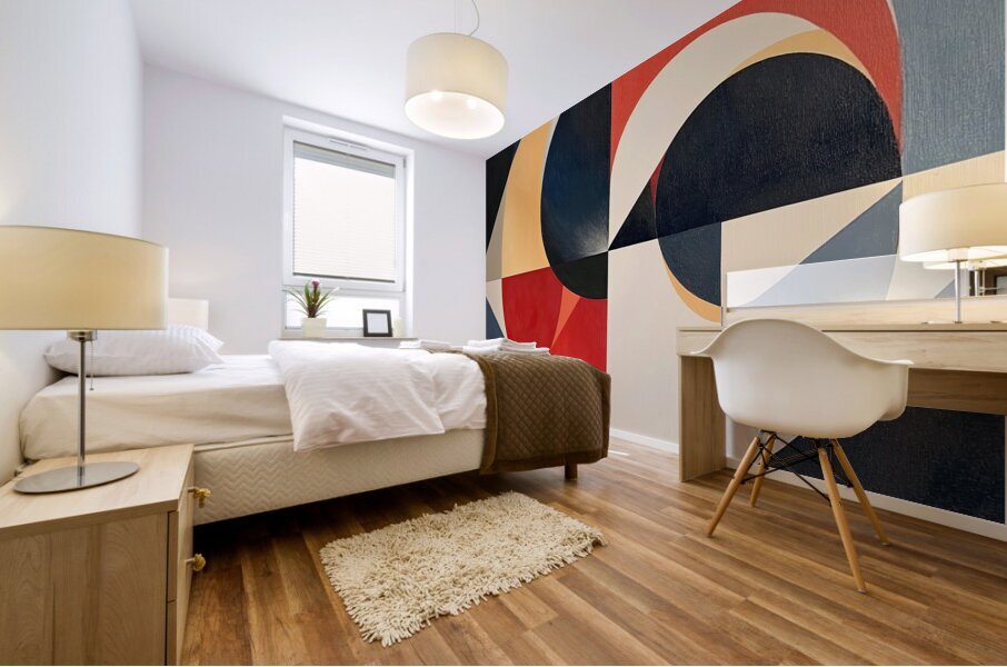Circular Interplay XV92H8 58 Mural print