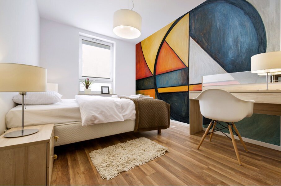 Circular Intersections 48H9Z2 57 Mural print