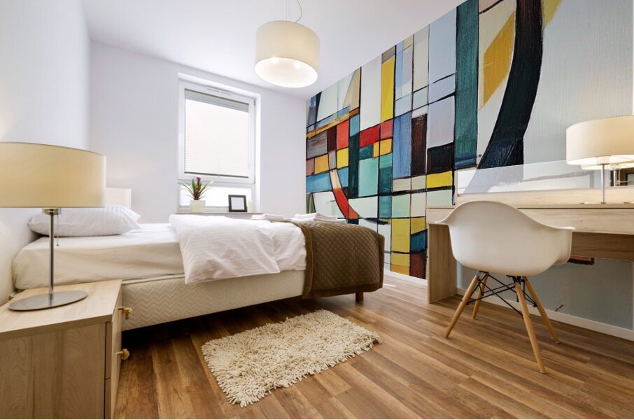 Circular Intersections 79B2D3 64 Mural print
