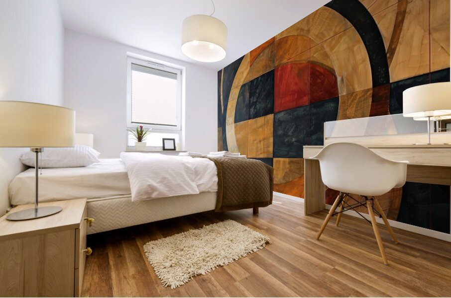 Circular Intersections 78HNK9 62 Mural print