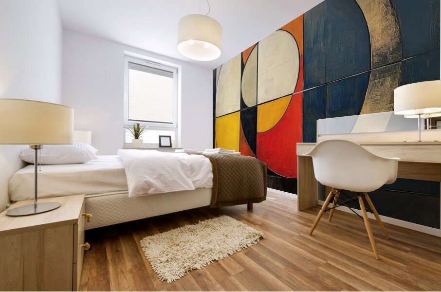 Circular Intersections 7H9N2Z 48 Mural print