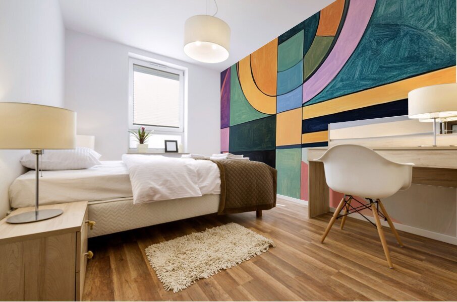 Circular Intersections 7H3N92 55 Mural print