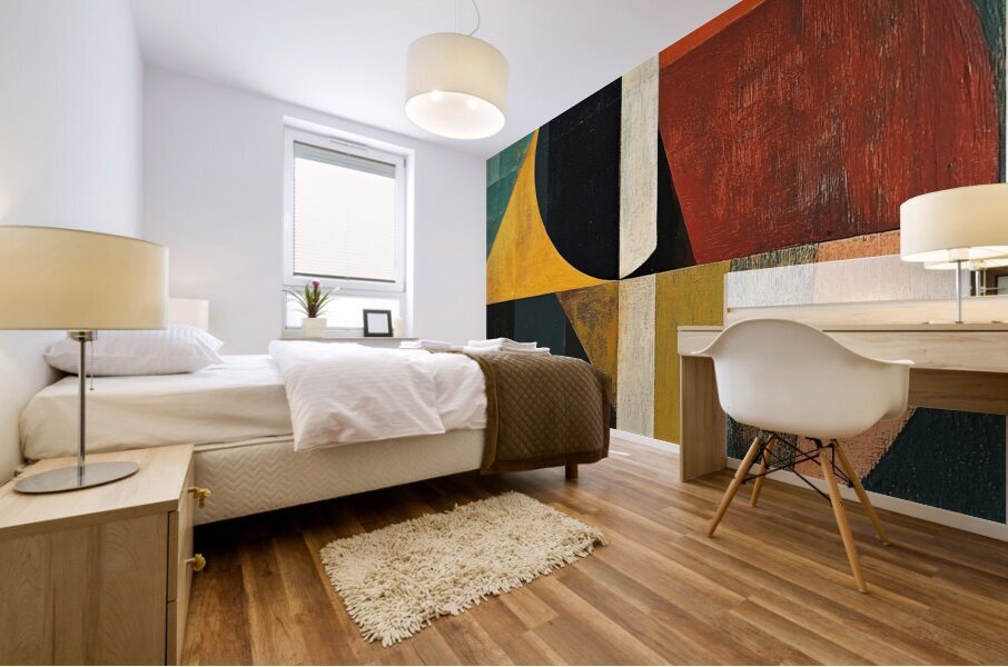 Circular Intersections 7H9N2P 52 Mural print