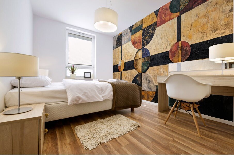Circular Rhythm 92D3H7 48 Mural print