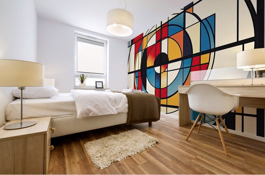 Circular Rhythm Intersect 792HK 62 Mural print