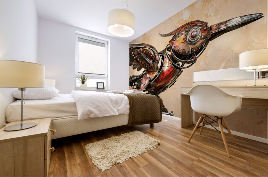 Clockwork Aviary XH923G 67 Mural print