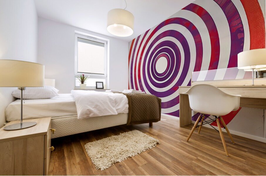 Concentric Circles 7H29NP 48 Mural print