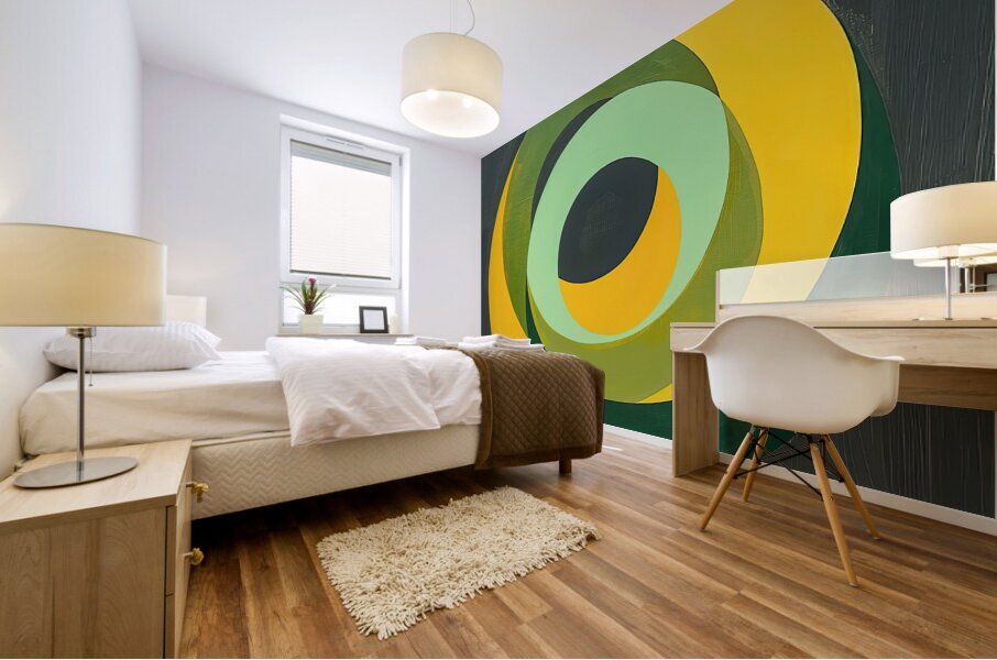 Concentric Circles Dance 7892B 48 Mural print
