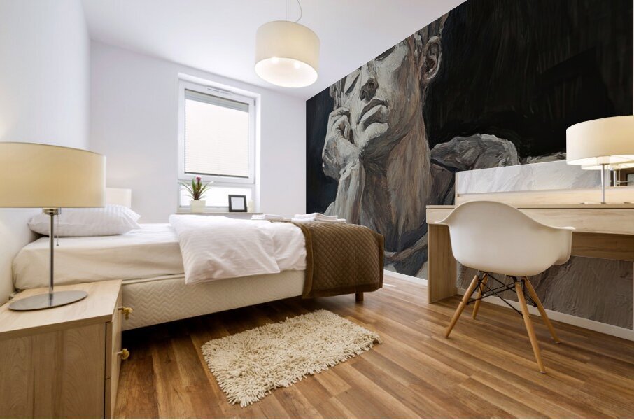 Contemplative Bust K792NP 48 Mural print