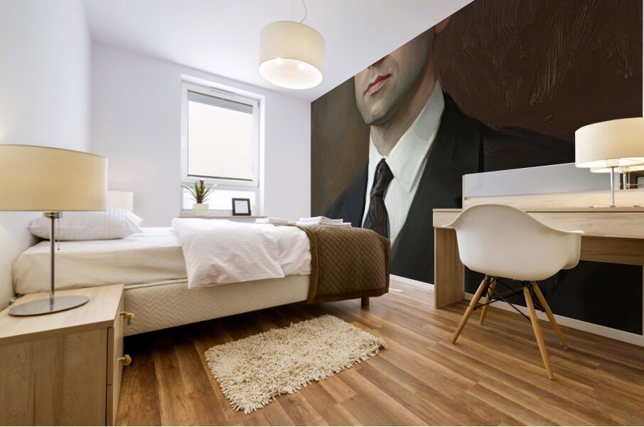 Contemplative Gaze 92D3N4 64 Mural print