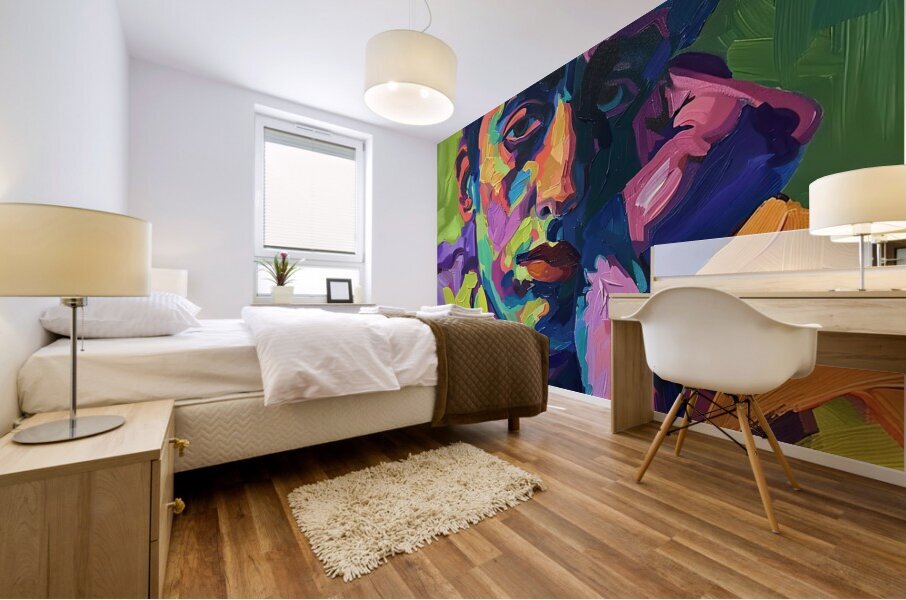 Contemplative Gaze Y59H2N 60 Mural print