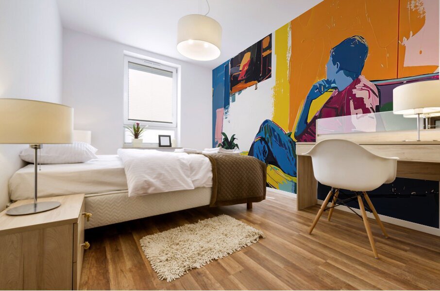 Contemplative Pause 29H7N4 52 Mural print