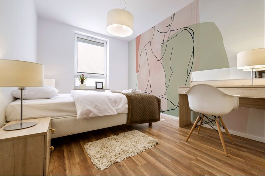 Contemplative Pose Y29K4H 55 Mural print