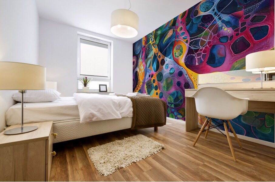 Cosmic Bloom 7H29P4 49 Mural print