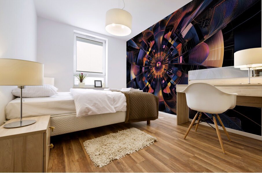 Cosmic Bloom Engine H3N9P2 65 Mural print