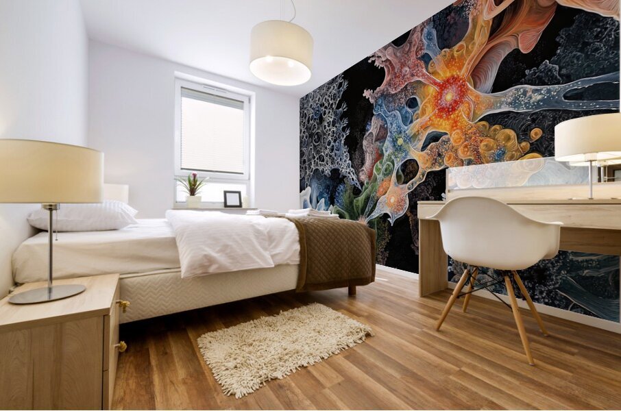 Cosmic Bloom Genesis H2N9P 62 Mural print