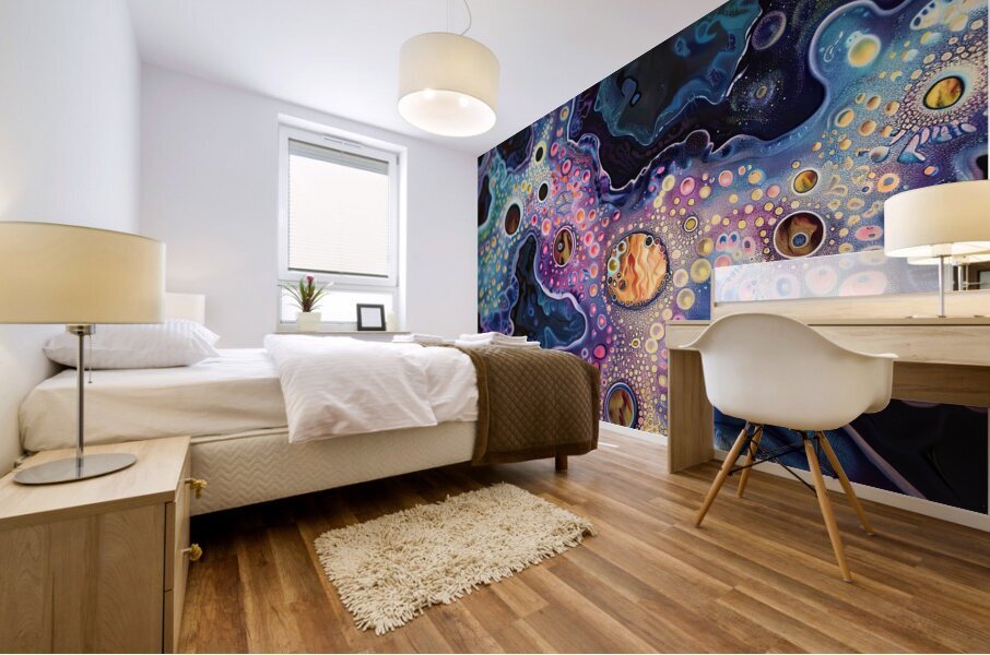 Cosmic Cellular Forms H2N9P4 55 Mural print