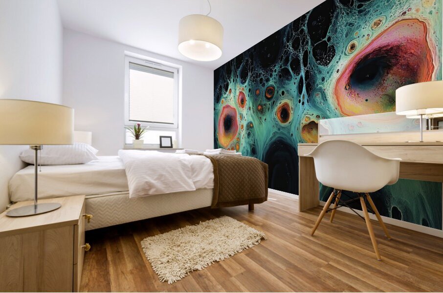 Cosmic Cellular Forms 7P3H9 55 Mural print
