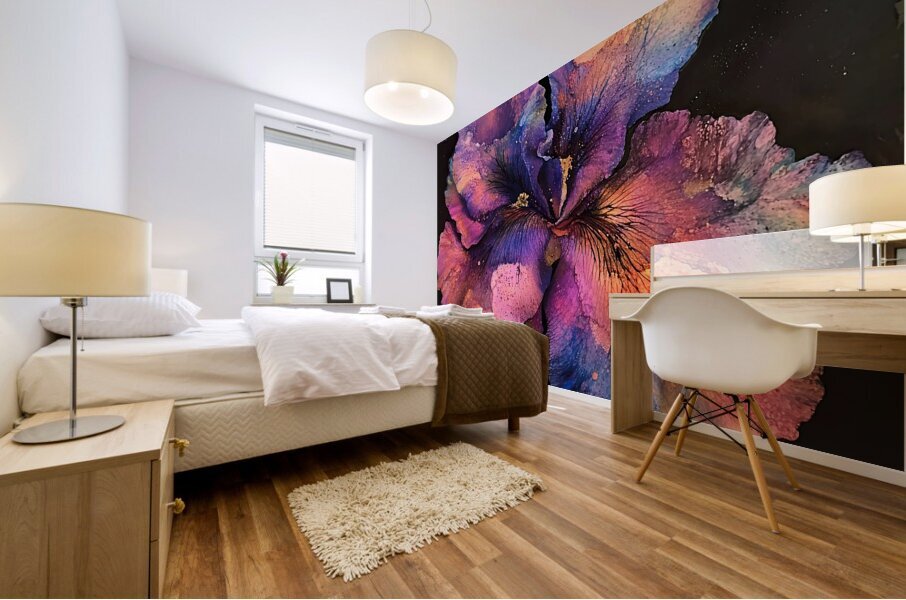 Cosmic Iris Bloom H92P3Z 65 Mural print