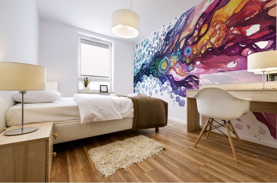 Cosmic River Flows H29PNV 55 Mural print