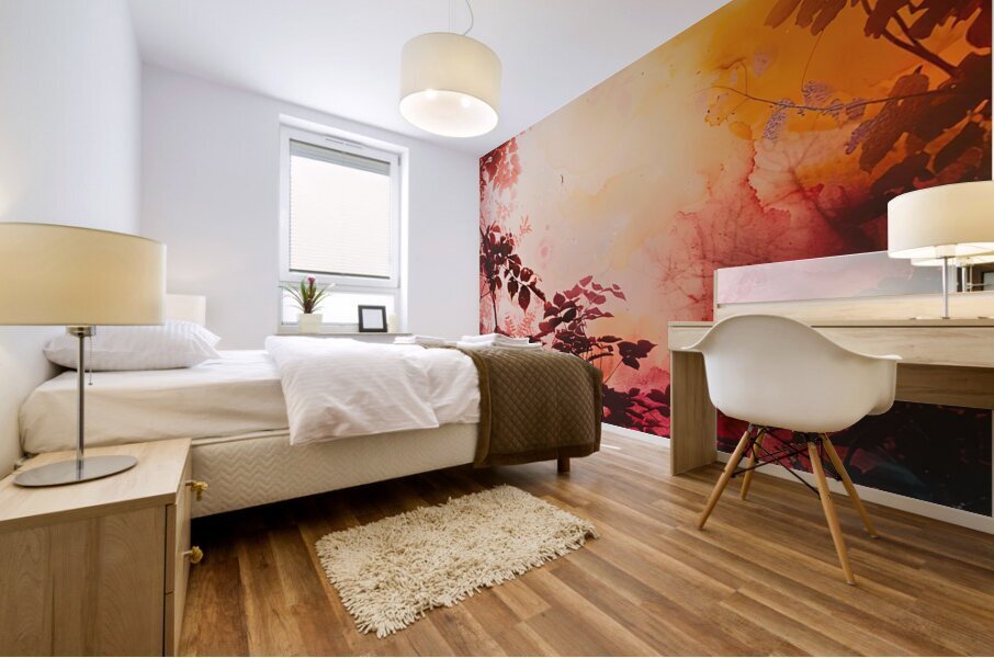 Crimson Canopy 8H29P4 47 Mural print