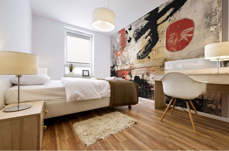 Crimson Horizon Flight 2H9P3Z 60 Mural print