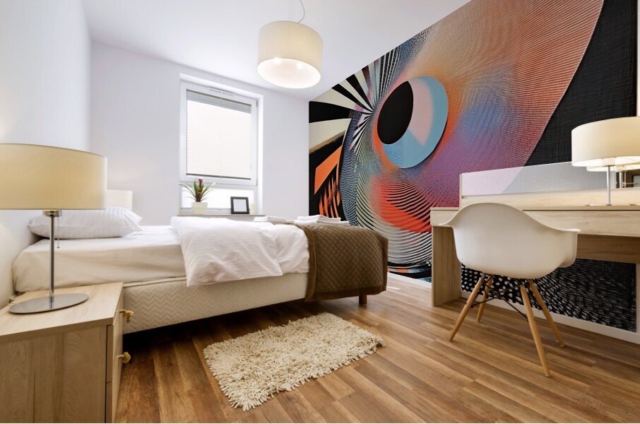 Cosmic Vortex Echo H2N9Z 57 Mural print