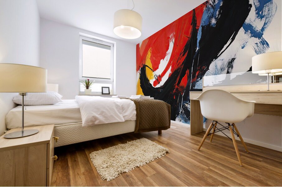 Crimson Dance NZ92HJ 53 Mural print