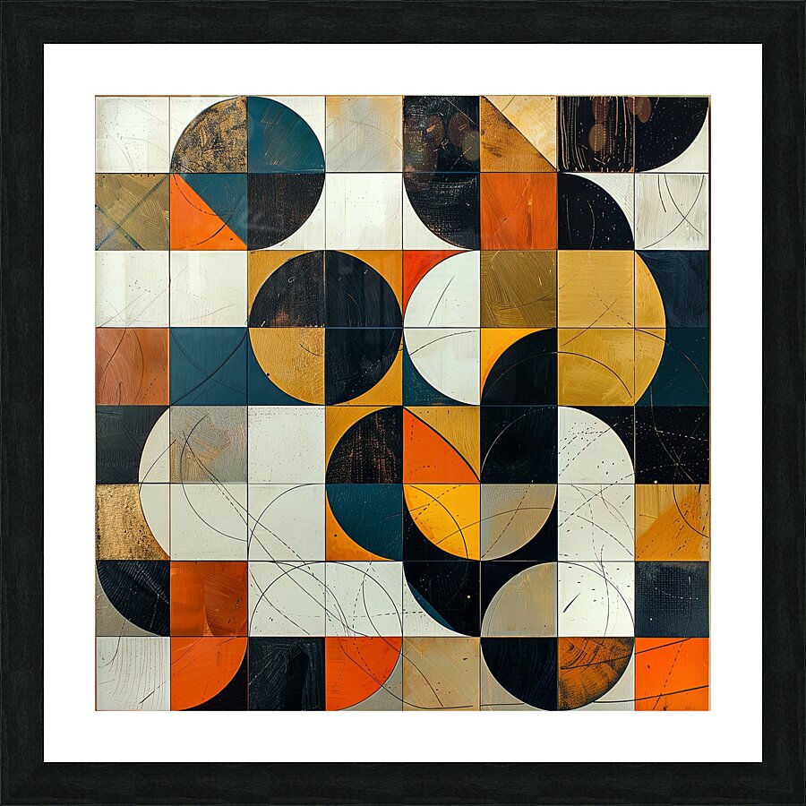 Geometric Harmony Picture Frame print