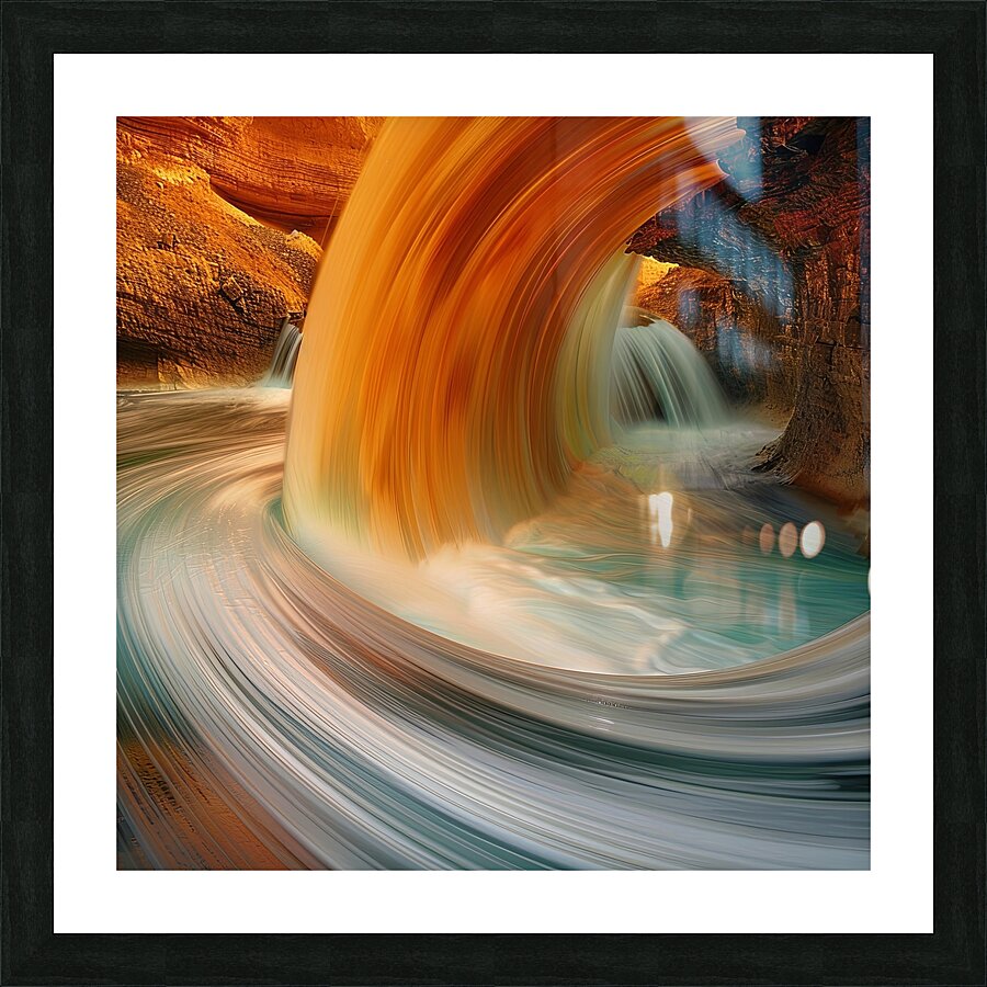 Fluid Echoes Picture Frame print
