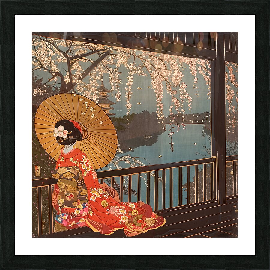 Serene Elegance Picture Frame print