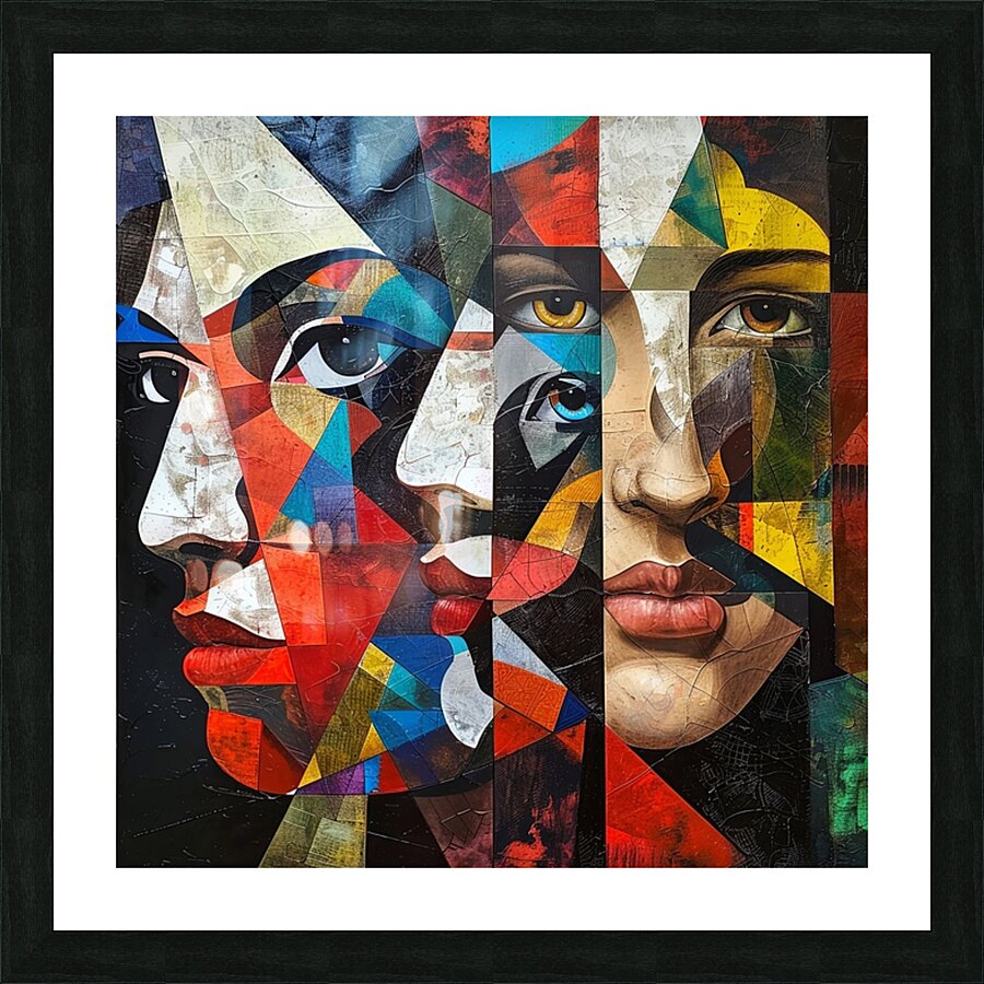 Shattered Reflections Picture Frame print