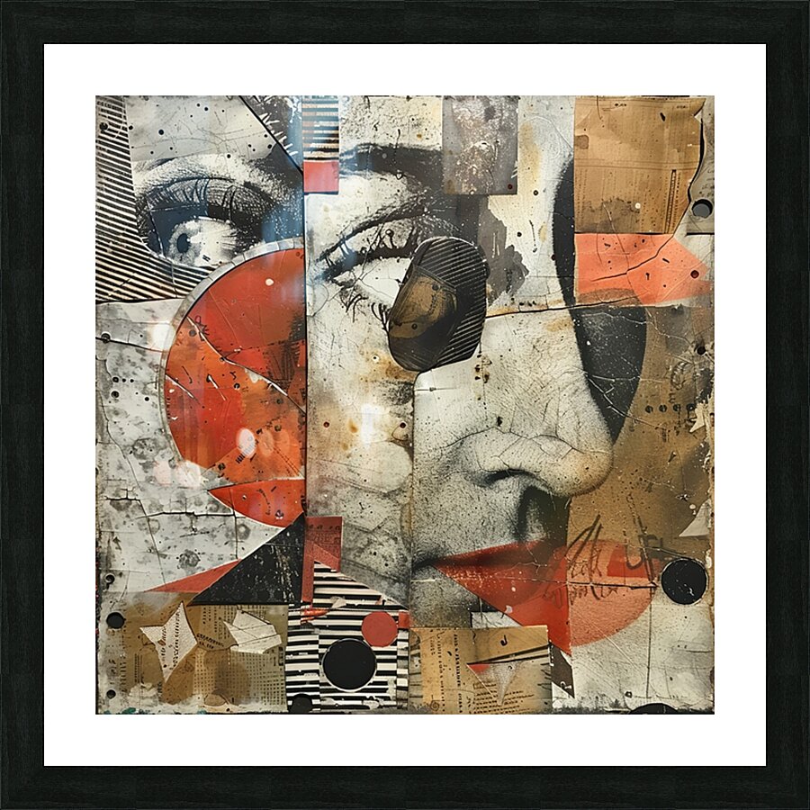 Fragmented Perception Picture Frame print