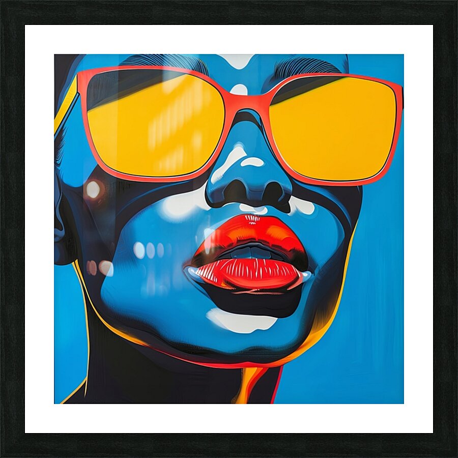 Neon Attitude Picture Frame print