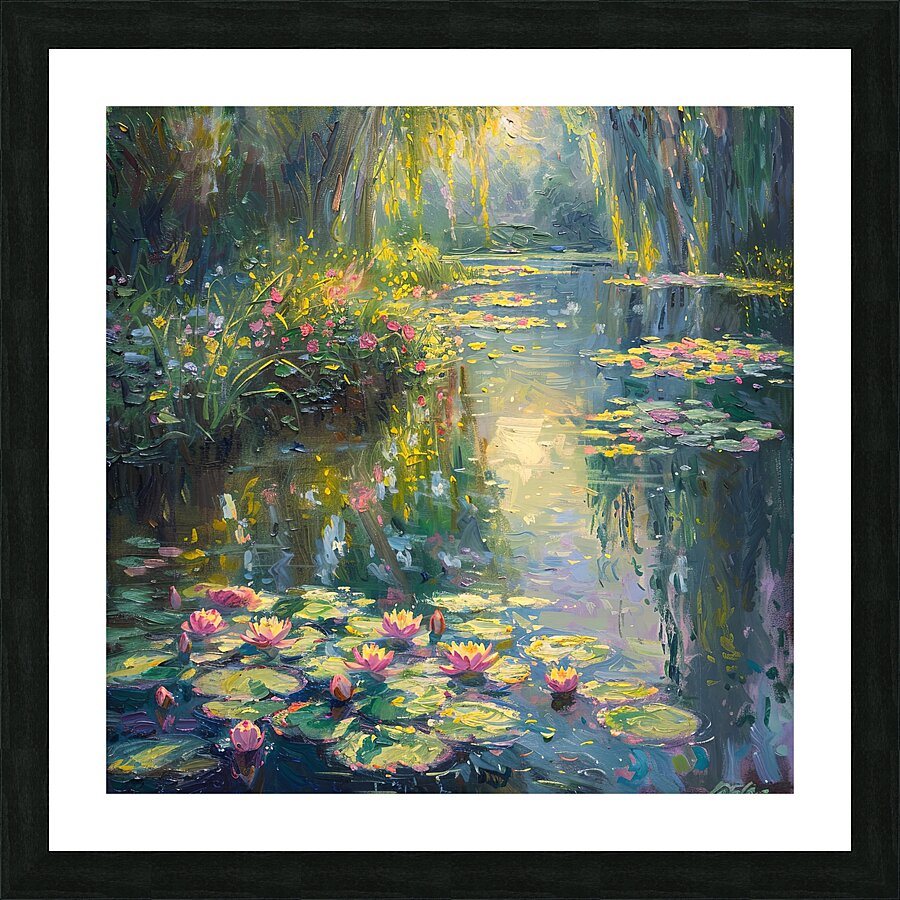 Serenity in Bloom Picture Frame print