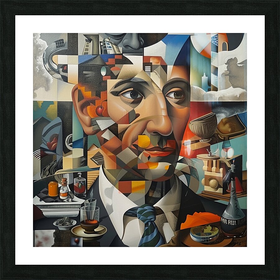 Fractured Mindscape: Jean Metzinger Picture Frame print
