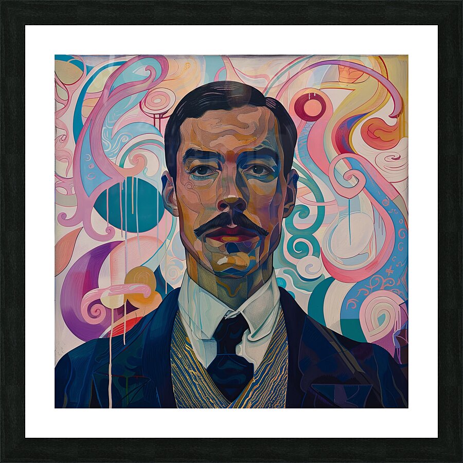 Vibrant Identity: Koloman Moser Picture Frame print