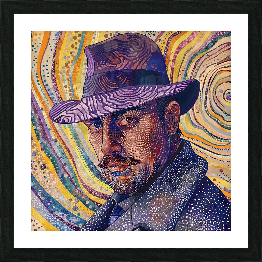 Stippled Enigma Picture Frame print