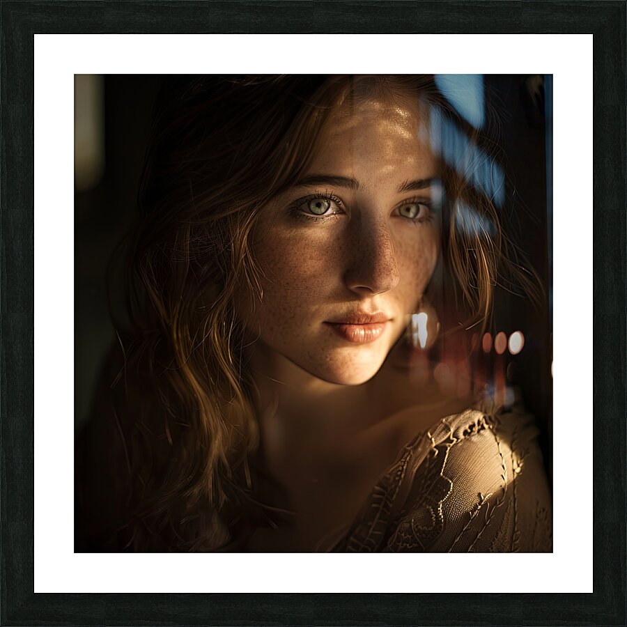 Luminous Gaze Picture Frame print