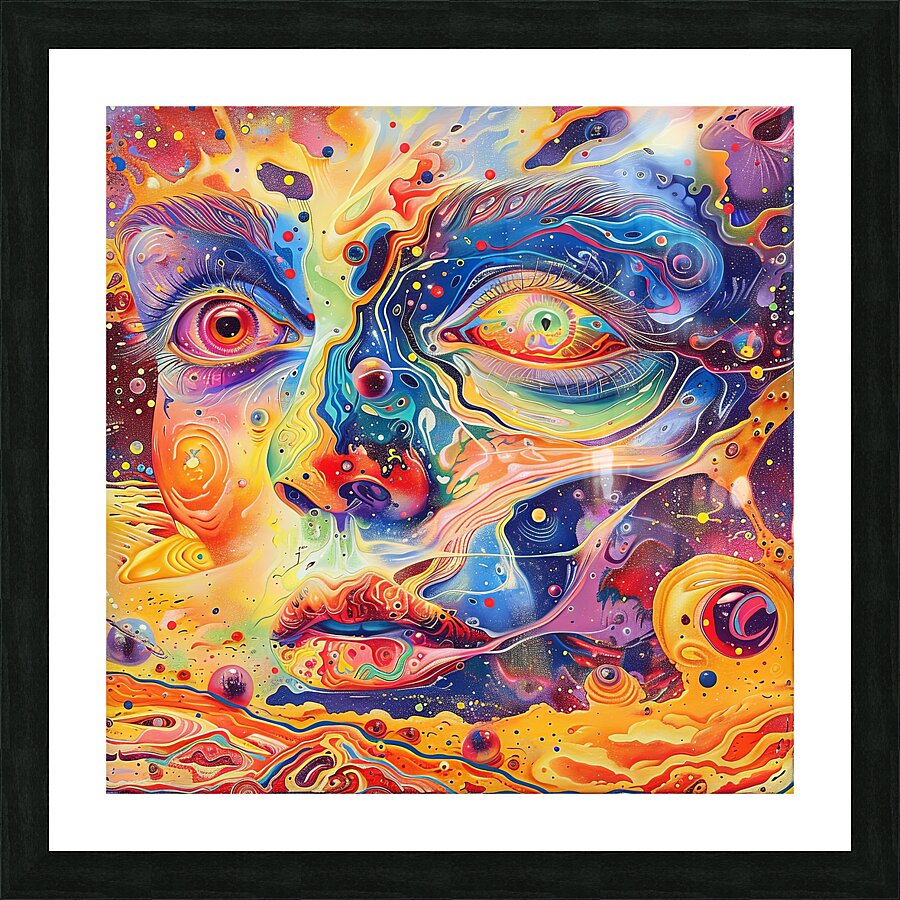 Cosmic Visage  Picture Frame print