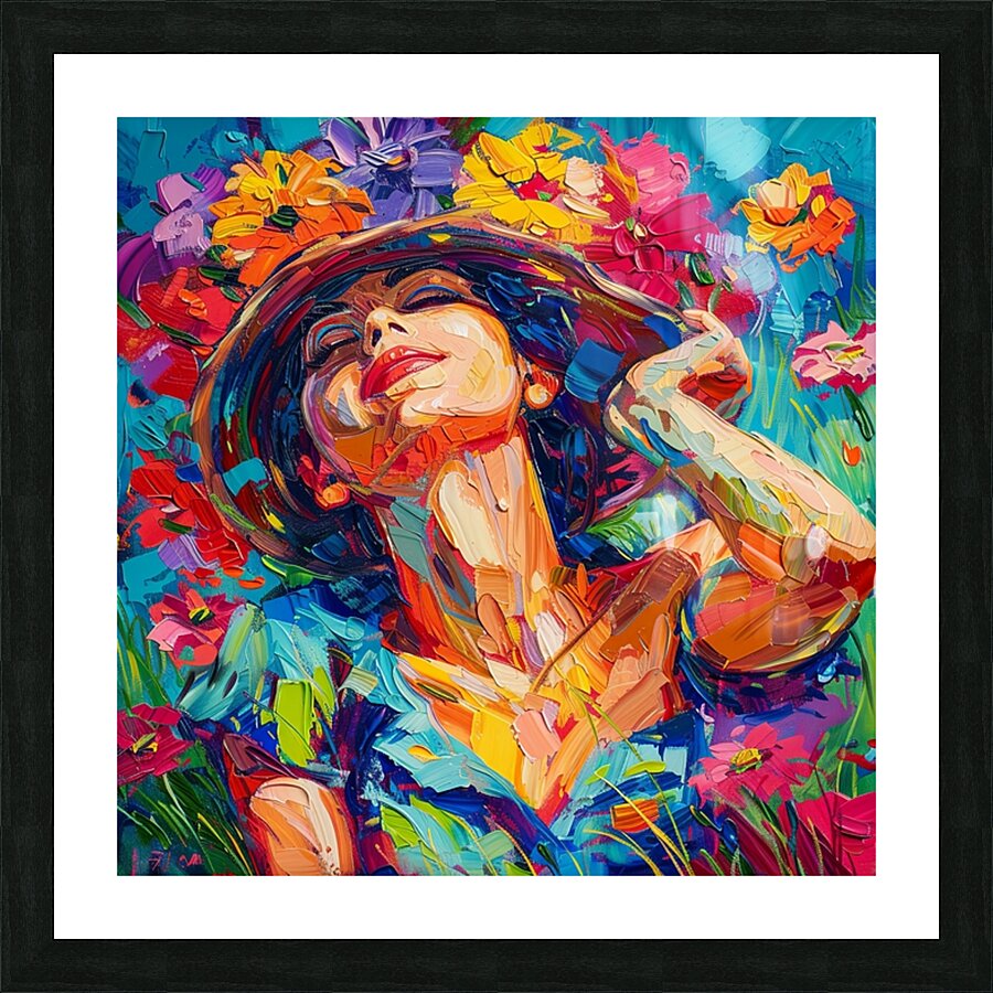 Joy Blooms Picture Frame print