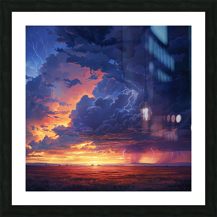 Storms Embrace Picture Frame print
